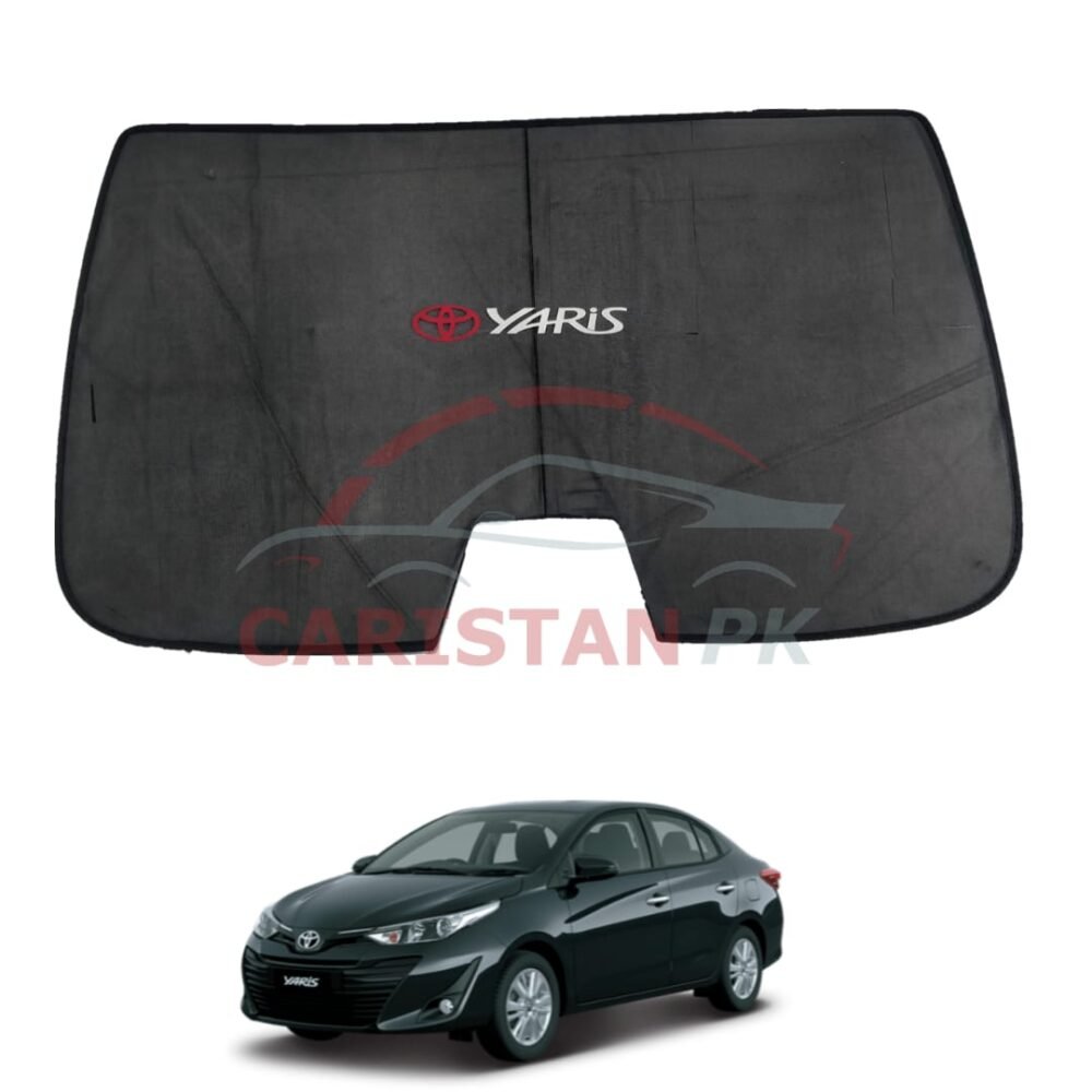 Toyota Yaris Back Screen Curtain With Logo Toyota Yaris Back Screen Curtain With Logo