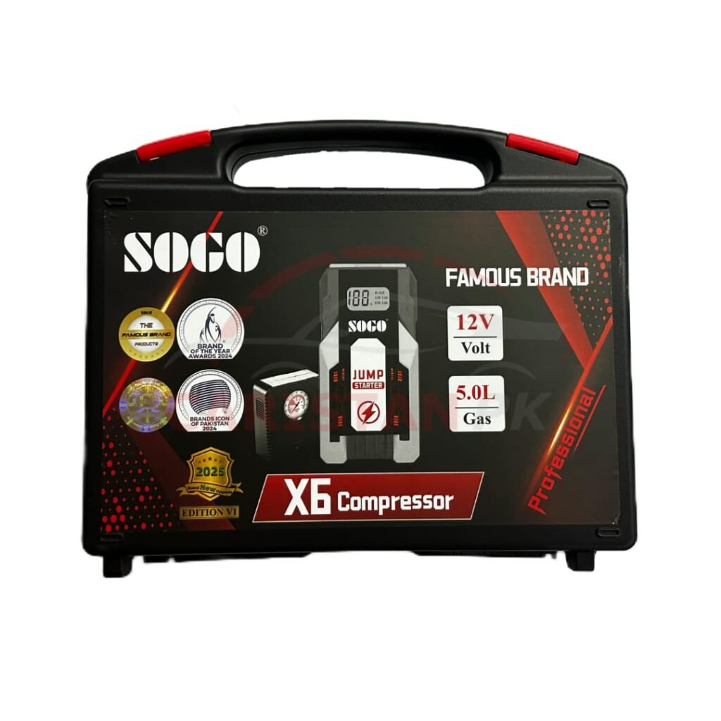 Sogo Power Bank Jump Starter With Air Compressor