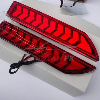 Honda City Deep Arrow Style Bumper Reflector Light 2009-21 1