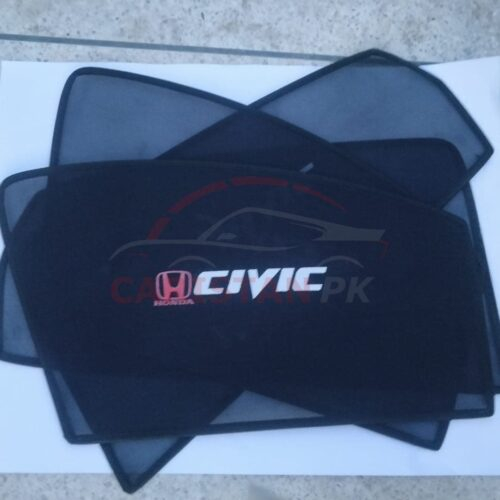 Honda Civic Sunshades With Logo 2016-21 1