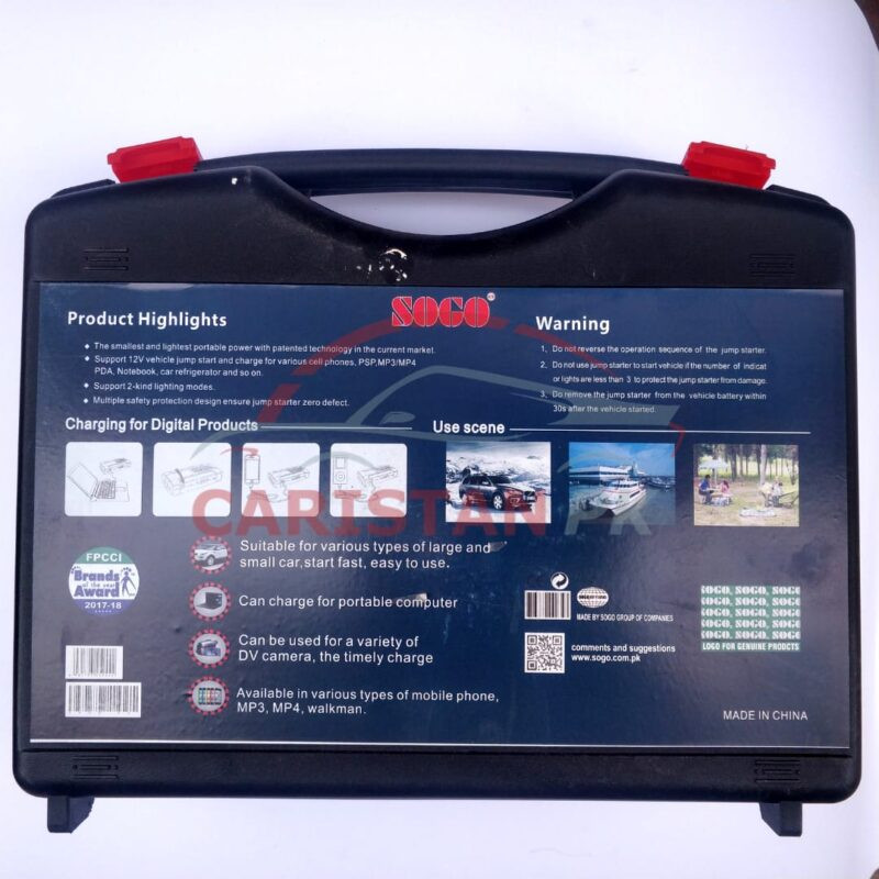 Sogo Power Bank Jump Starter With Air Compressor 3