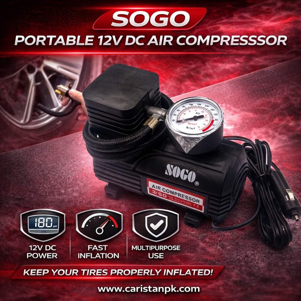 Sogo Single Cylinder Emergency Car Air Compressor