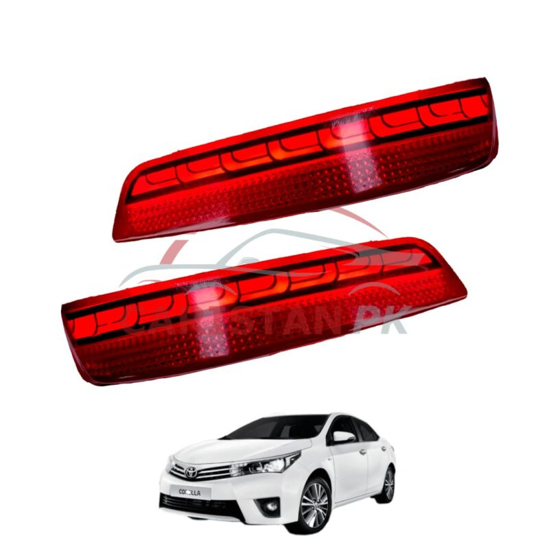 Toyota Corolla Lamborghini Rear Bumper Reflector Light 2014-16 Toyota Corolla Lamborghini Rear Bumper Reflector Light 2014-16