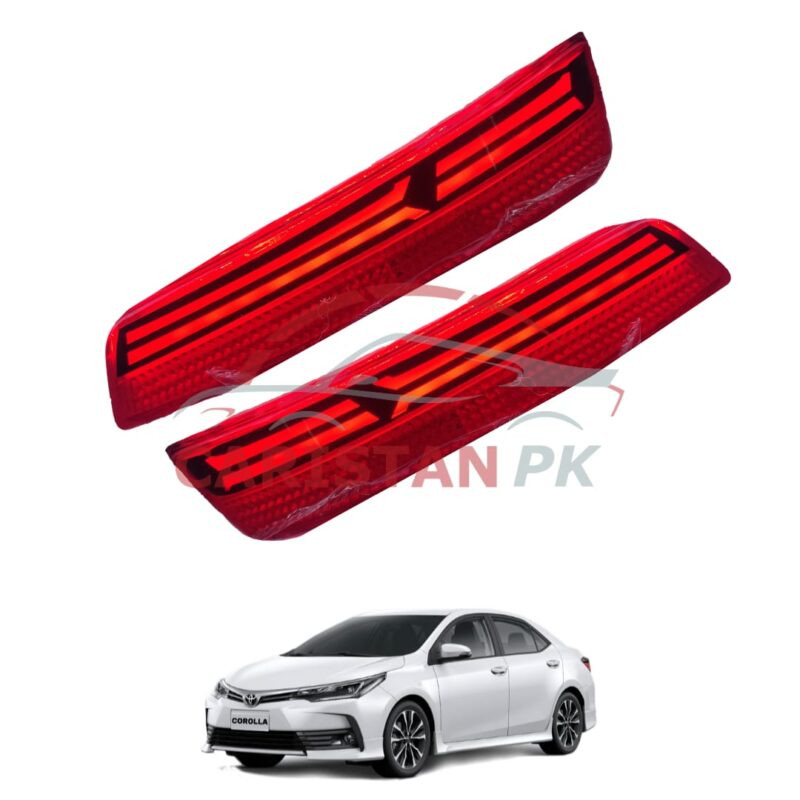 Toyota Corolla New Lamborghini Style Rear Bumper Reflector Light 2017-21 Toyota Corolla New Lamborghini Style Rear Bumper Reflector Light 2017-21