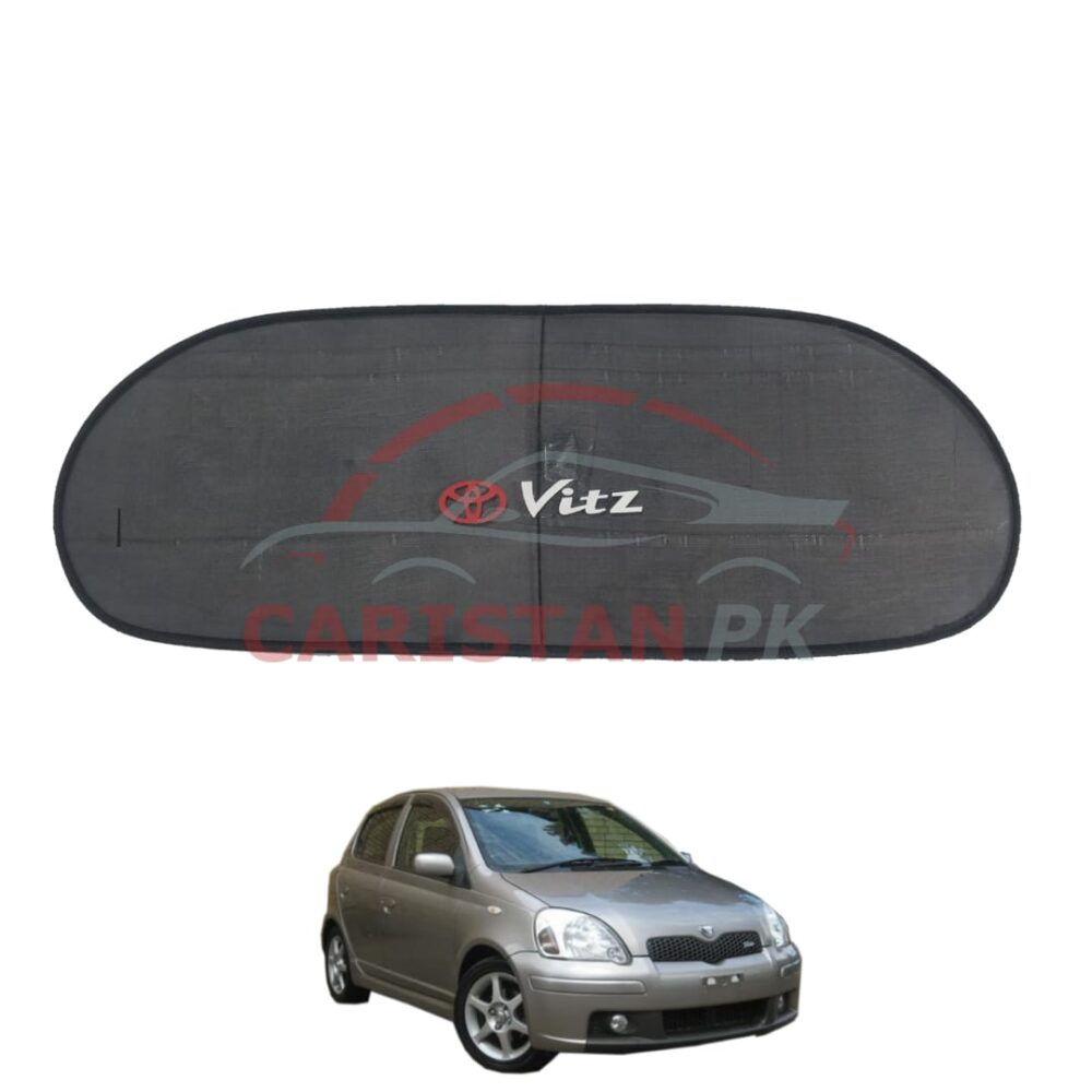 Toyota Vitz Back Screen Curtain With Logo 2000-05 Toyota Vitz Back Screen Curtain With Logo 2000-05