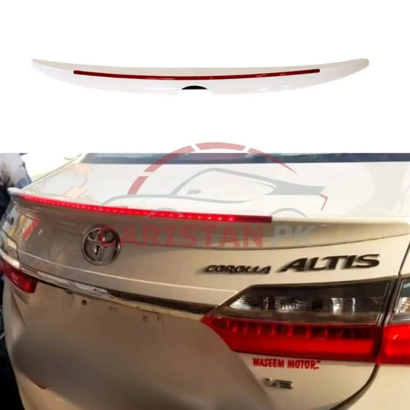 Unpainted Toyota Corolla Complete LED Spoiler 2014-26