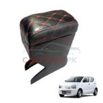 Suzuki Alto Custom Fit Arm Rest Black With Red Stitch 2017-24