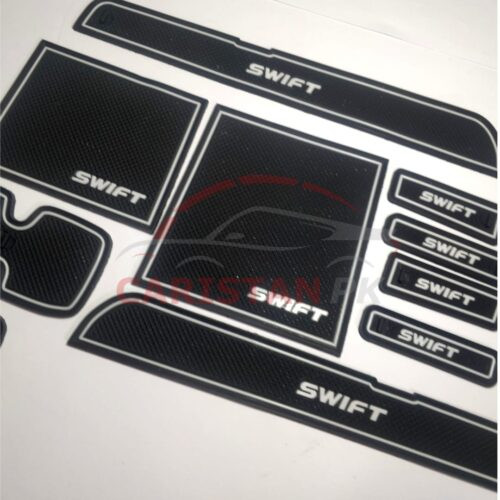 Suzuki Swift Non Slip Interior Protection Mats White 2007-21 2