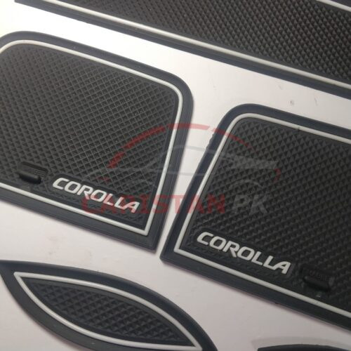 Toyota Corolla PVC Non Slip Interior Protection Mats White 2011-13 4