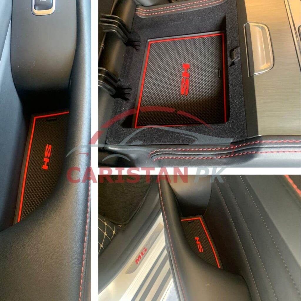 MG HS PVC Non-Slip Interior Protection Mats Red 3