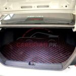 Honda Civic 7D Trunk Protection Mat Black With Red Stitch 2016-21 2