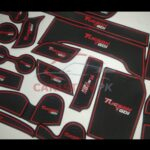 Hyundai Tucson PVC Non Slip Interior Protection Mats Red 2