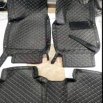MG HS 7D Floor Mats Black With Beige Stitch 1