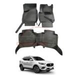 MG HS 7D Floor Mats Black With Beige Stitch