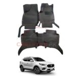 MG HS 7D Floor Mats Black With Red Stitch