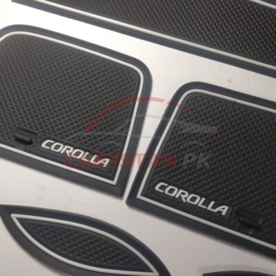 Toyota Corolla PVC Non Slip Interior Protection Mats White 2011-13 4