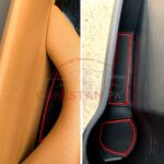 Toyota Fortuner PVC Non Slip Interior Protection Mats Red 2016-25 2