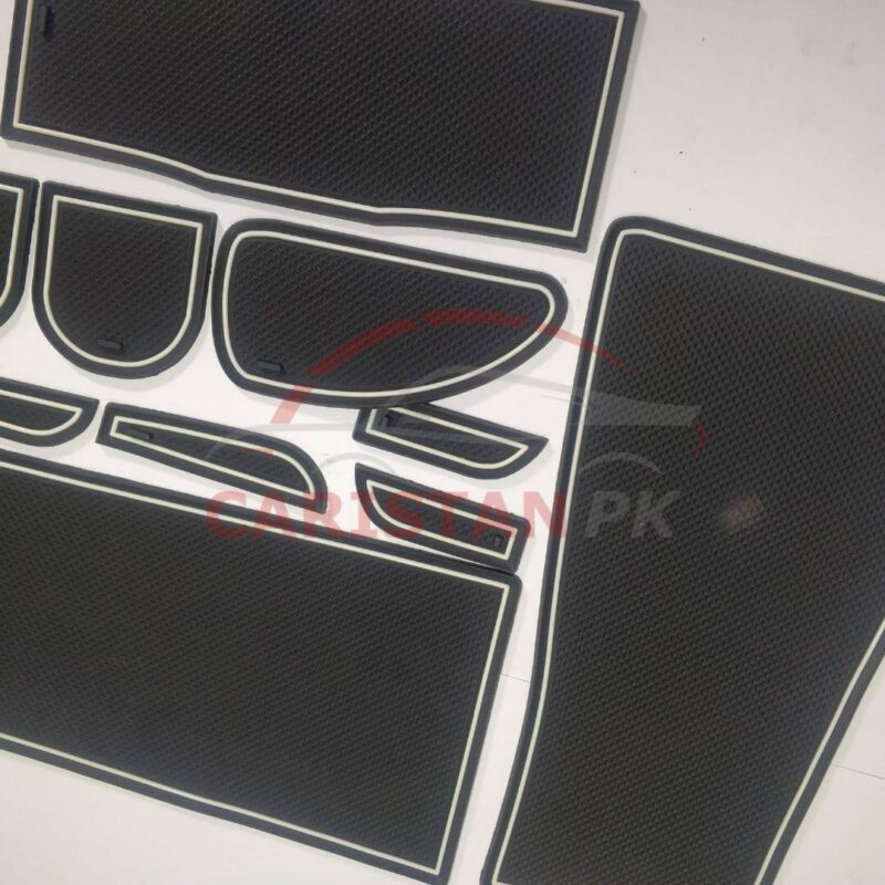 Toyota Prius PVC Non Slip Interior Protection Mats White 2010-17 3