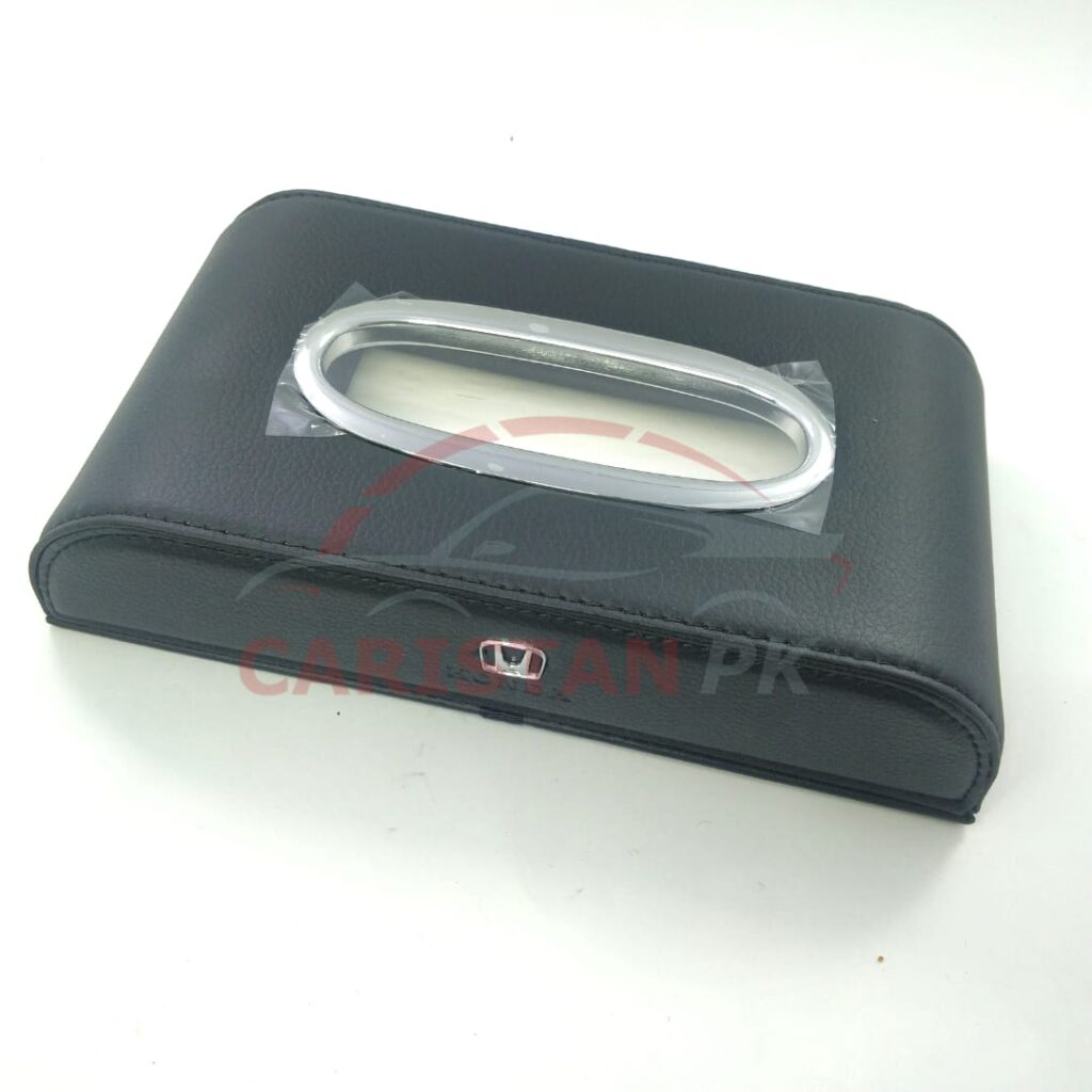 Honda Leather Car Tissue Box Black 1