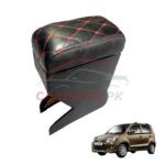 Suzuki Wagon R Pakistan Variant Custom Fit Arm Rest Black With Red Stitch