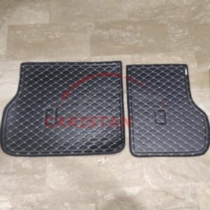 Hyundai Tucson 7D Complete Trunk Mat Black With Beige Stitch 2