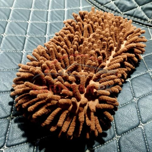 Car Cleaning Microfiber Wash Mitt Brown 2