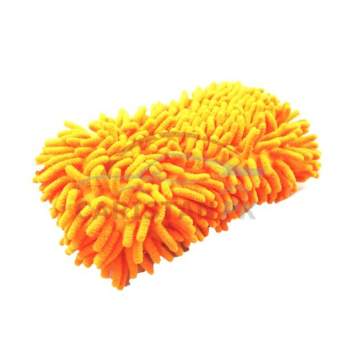 Car Cleaning Microfiber Wash Mitt Orange