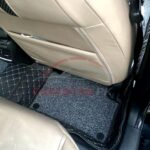 Honda Civic 9D Premium Floor Mats Black With Beige Stitch 2016-21 4