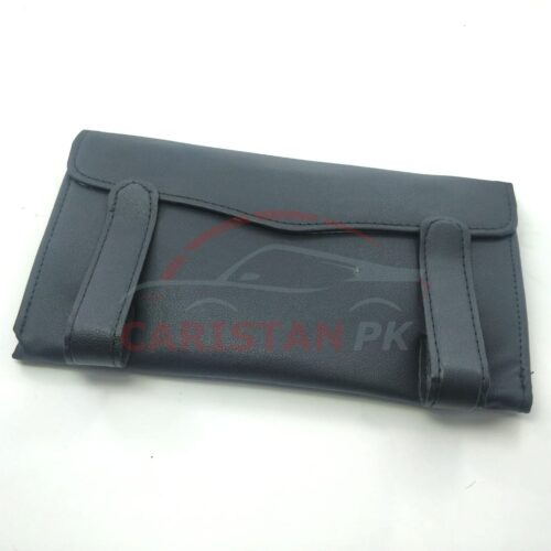 Sun Visor Tissue Box Black Back Side