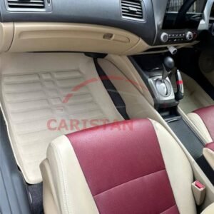 Honda Civic Reborn 5D Floor Mats Beige Design A 3
