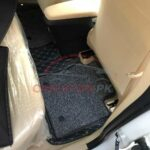 Toyota Yaris 9D Premium Floor Mats Black With Beige Stitch 3
