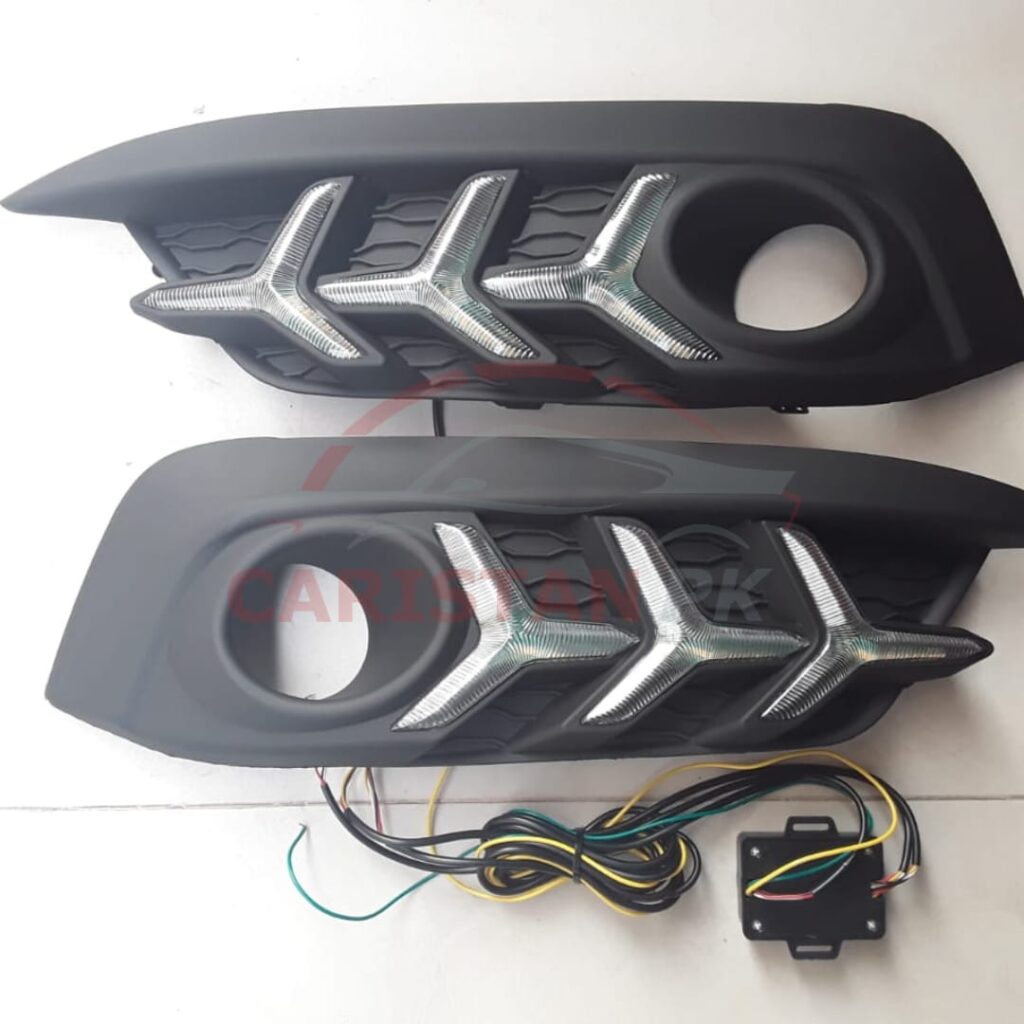 Honda Civic Arrow Style Fog Lamp DRL Cover 2016-21 1