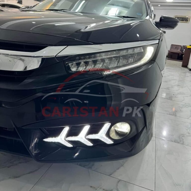 Honda Civic Arrow Style Fog Lamp DRL Cover 2016-21 1