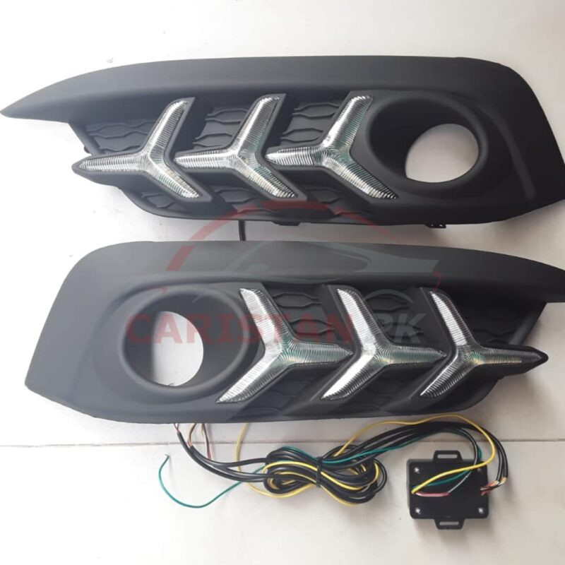 Honda Civic Arrow Style Fog Lamp DRL Cover 2016-21 1