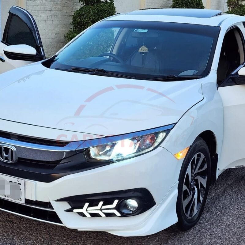 Honda Civic Arrow Style Fog Lamp DRL Cover 2016-21 4