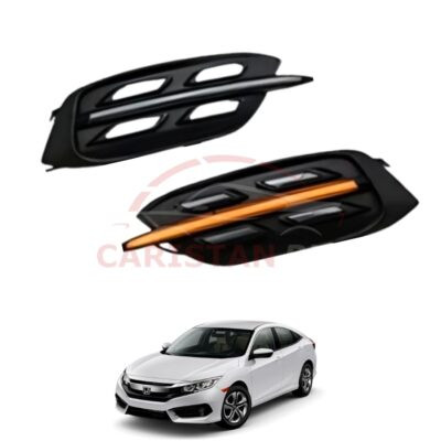 Honda Civic New Smoke Style Rear Brake Lamp 2016-21