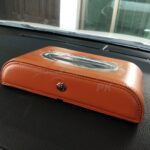 MG Leather Car Tissue Box Brown MG Leather Car Tissue Box Brown