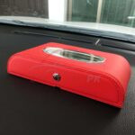 MG Leather Car Tissue Box Red MG Leather Car Tissue Box Red