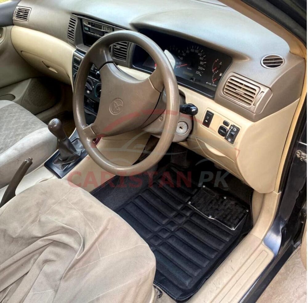 Toyota Corolla 5D Floor Mats Black 2002-08 Model