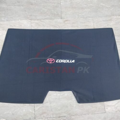 Toyota Corolla Back Screen Curtain With Logo 2002-08 1