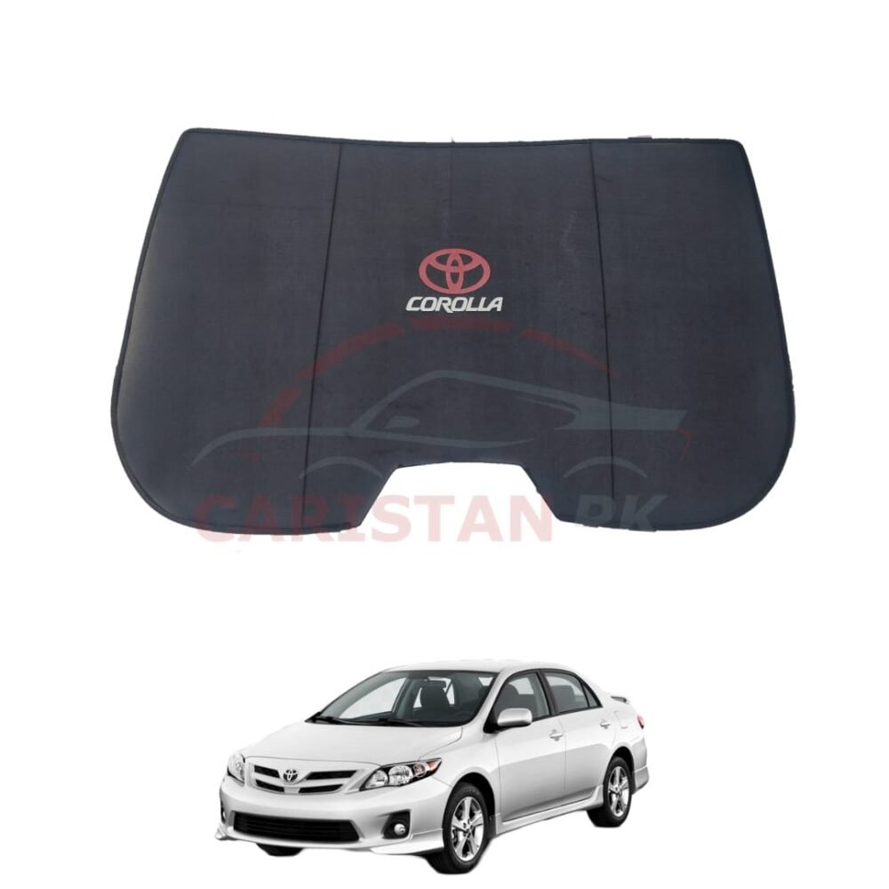 Toyota Corolla Back Screen Curtain With Logo 2011-13 Model Toyota Corolla Back Screen Curtain With Logo 2011-13 Model