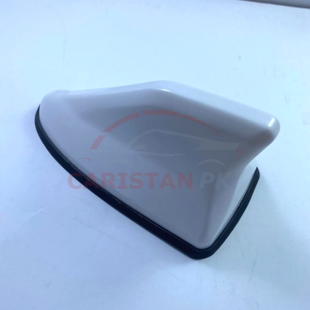 Premium Universal Car Roof Shark Fin Aerial Antenna White 1