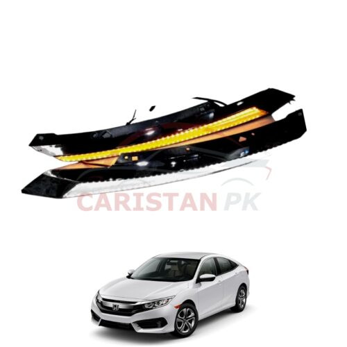 Honda Civic Eyebrow LED DRL Sequential Lights 2016-21