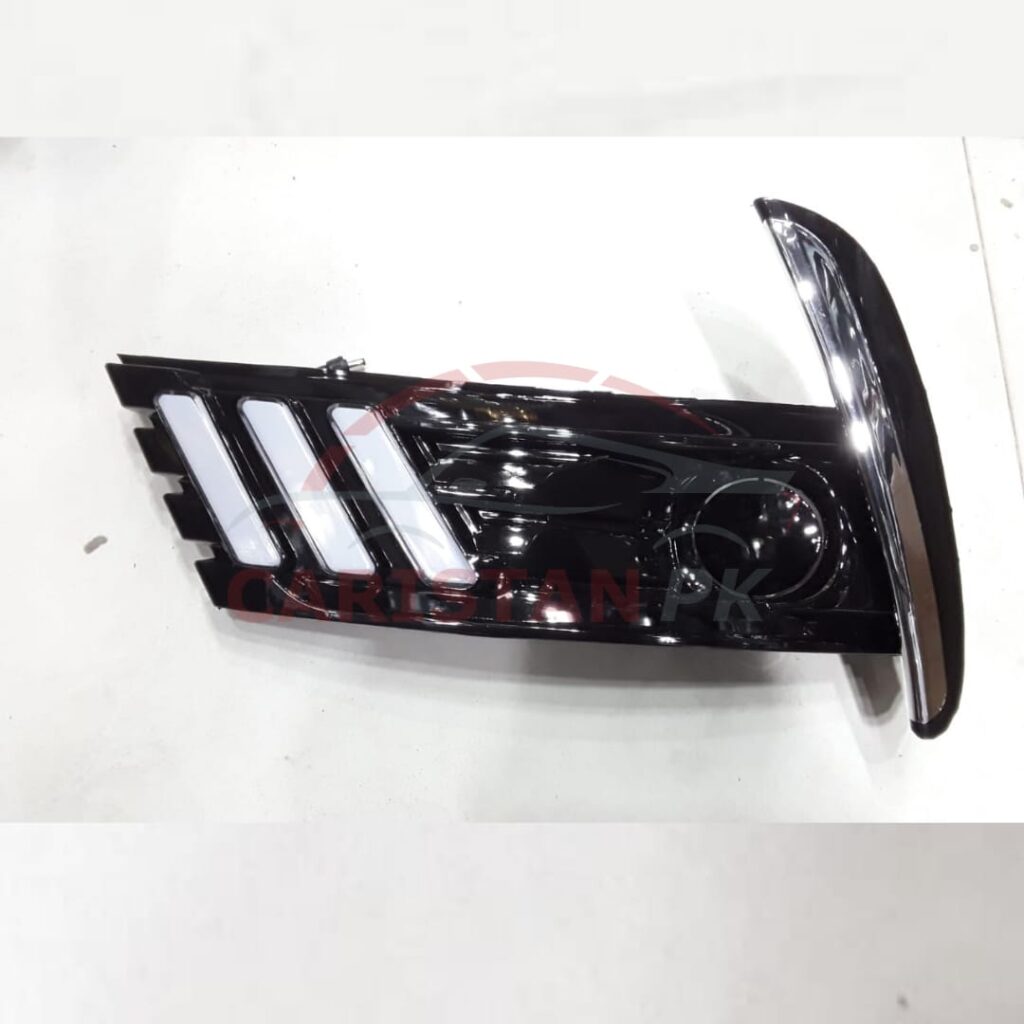 Toyota Corolla Mustang Style Fog Lamp Light DRL Cover Chrome 2017-21 1