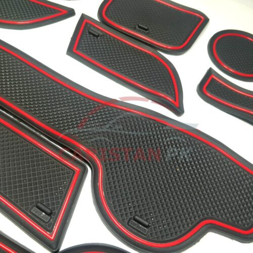 Non Slip Interior Protection Mats Red 1