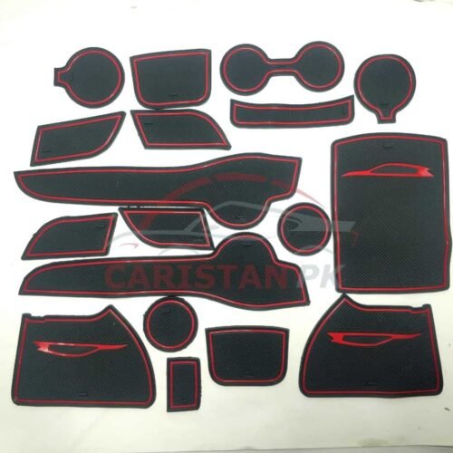 KIA Sportage Non Slip Interior Protection Mats Red 1