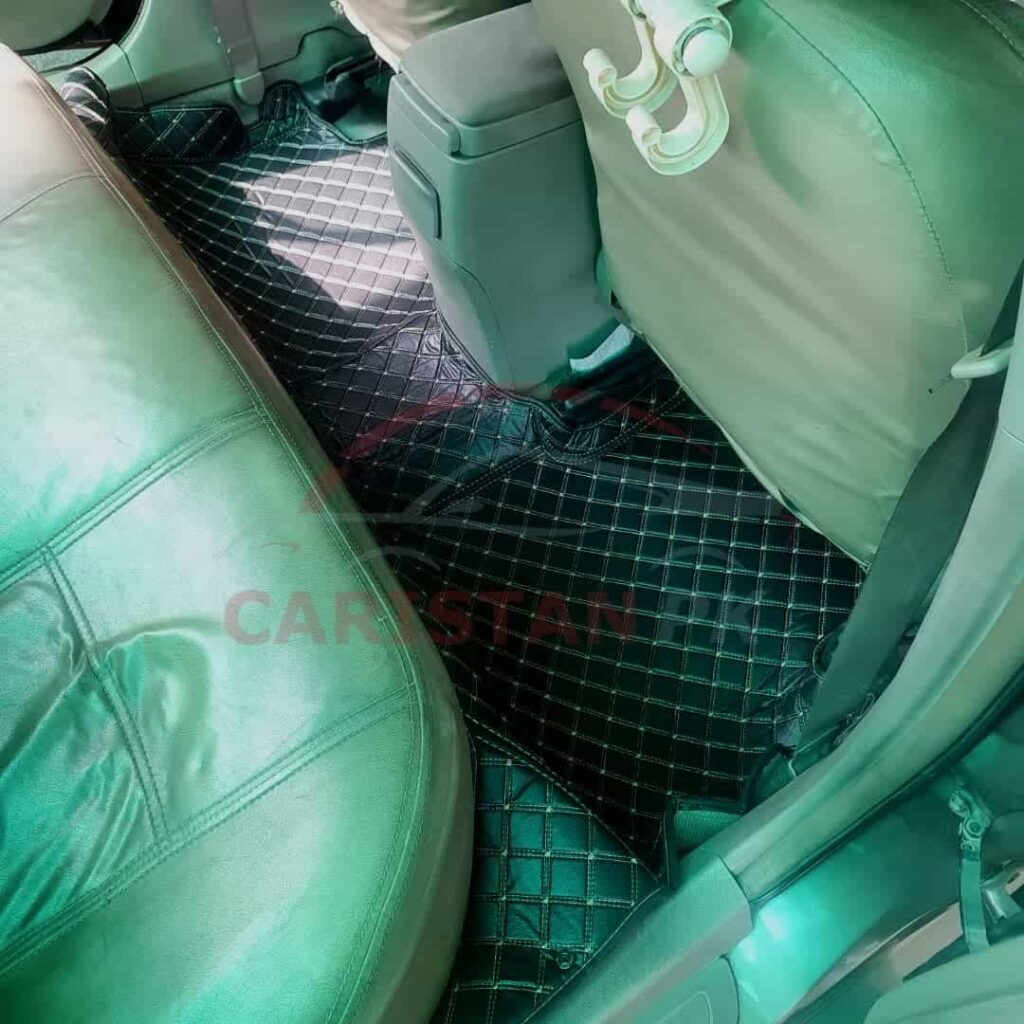 Toyota Corolla 7D Floor Mats Black With Beige Stitch 2009-13 Model 4