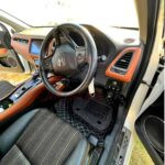 Honda Vezel 9D Floor Mats Black & Beige Stitch 1 Honda Vezel 9D Floor Mats Black & Beige Stitch 1