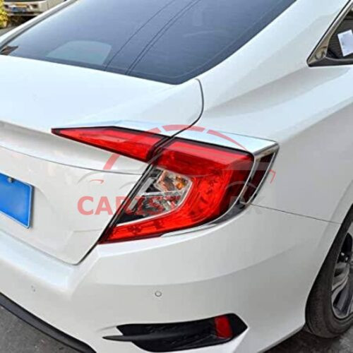 Honda Civic Headlight Backlight Chrome Cover Set 2016-21 1