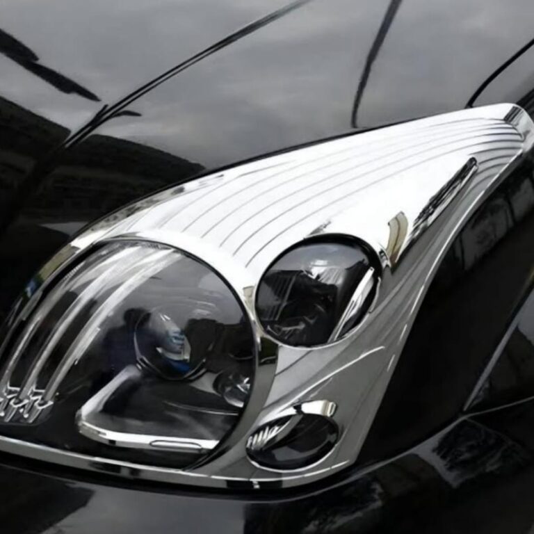 Toyota Prado FJ 120 Headlight Backlight Chrome Cover 3